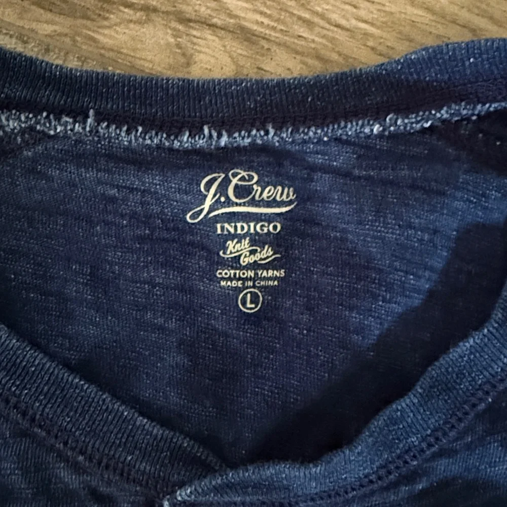 EUC J. Crew Henley shirt, sz L.